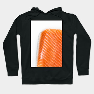 raw salmon fillet Hoodie